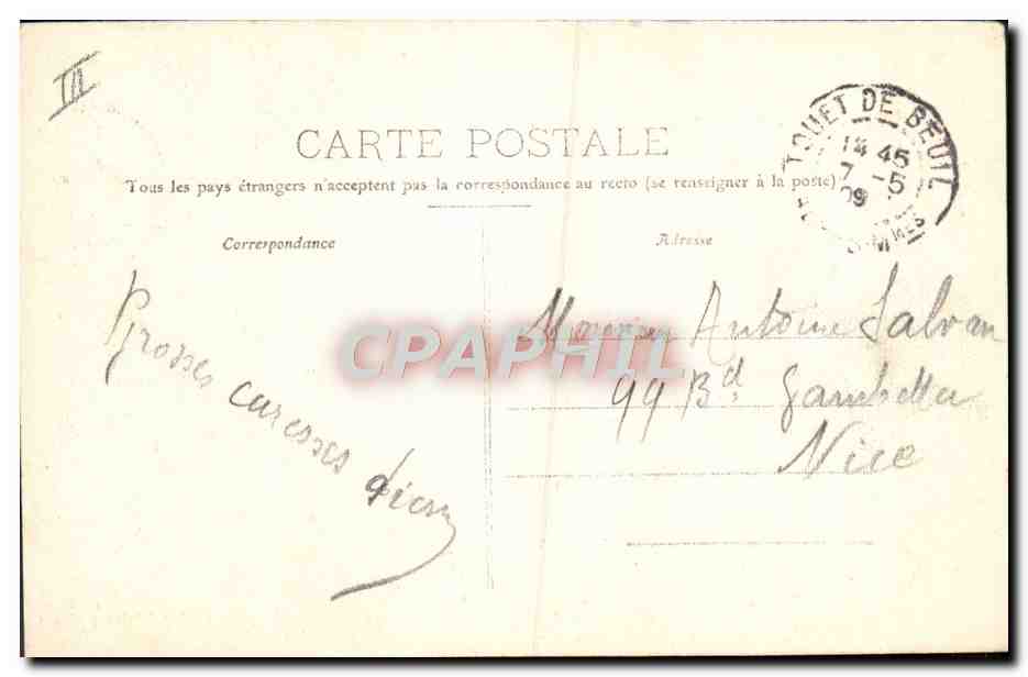 CPA Observatoire Mont Mounier  — Rückseite