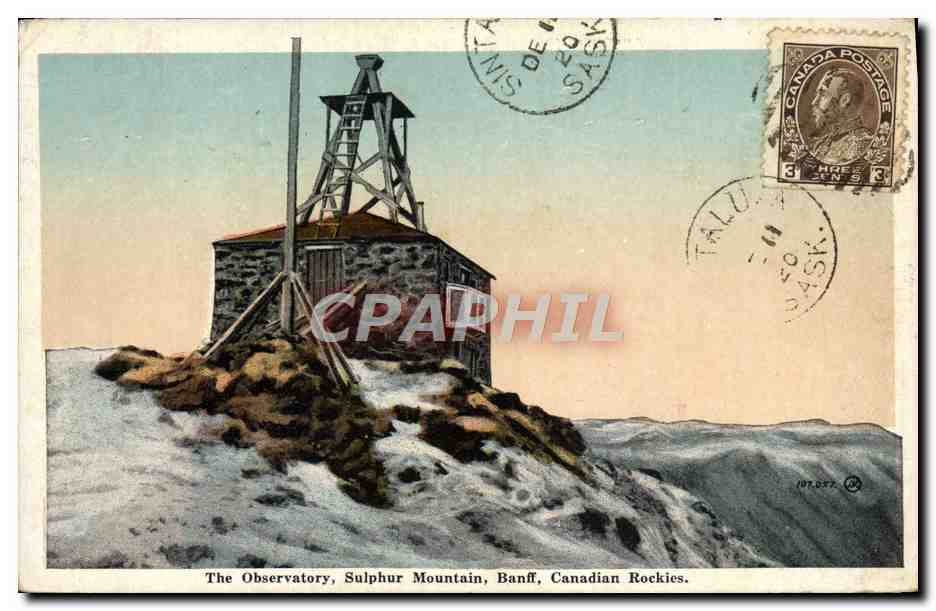 CPA Observatoire The observatory Sulphur Mountain Banff Canadian Rockies Canada