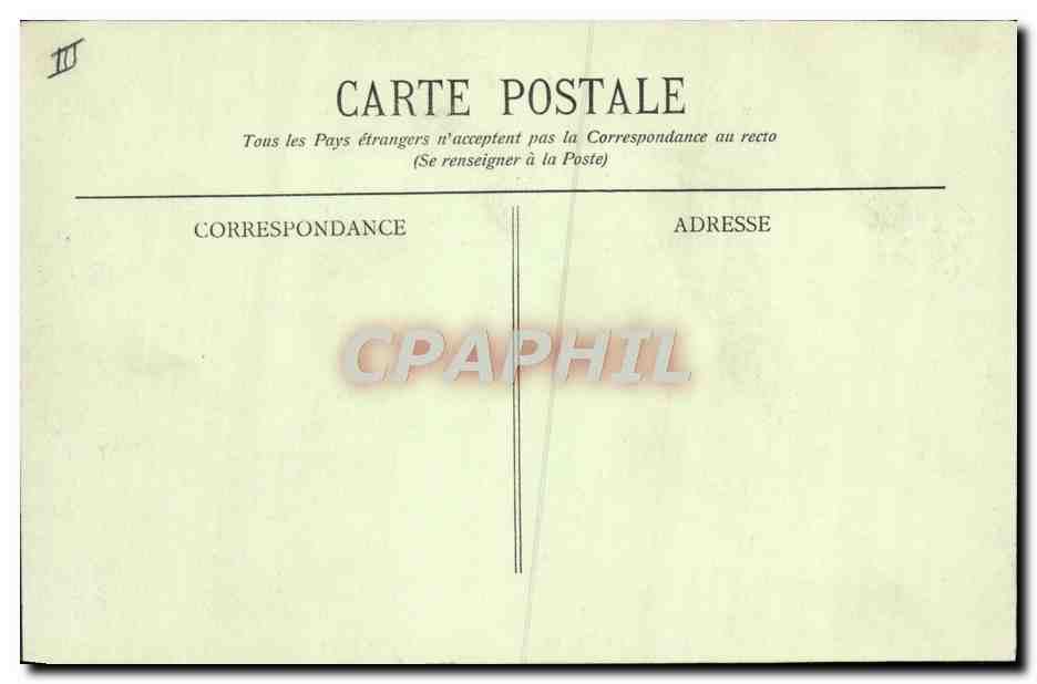 CPA Hendaye Le Chateau Abbatie Observatoire national — Rückseite