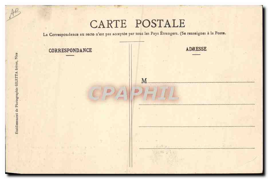 CPA Observatoire de Nice Grande Coupole Grand Equatorial — Rückseite