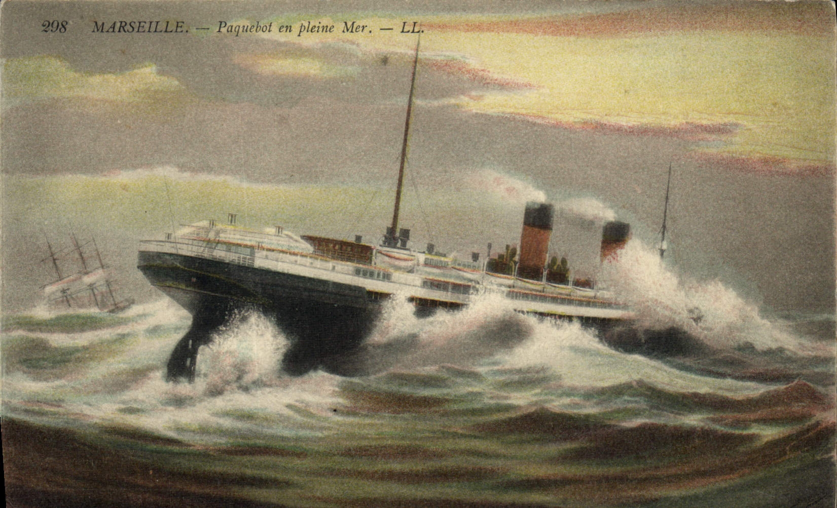 Marseille — Paquebot en pleine Mer — LL. n°298