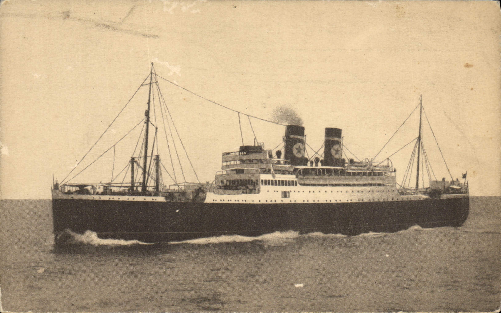 S.S. Almeda Star — Blue Star Line Post Card — éditeur Blue Star Line