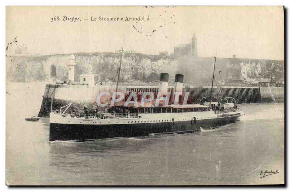 CPA Bateau Dieppe Le steamer Arundel