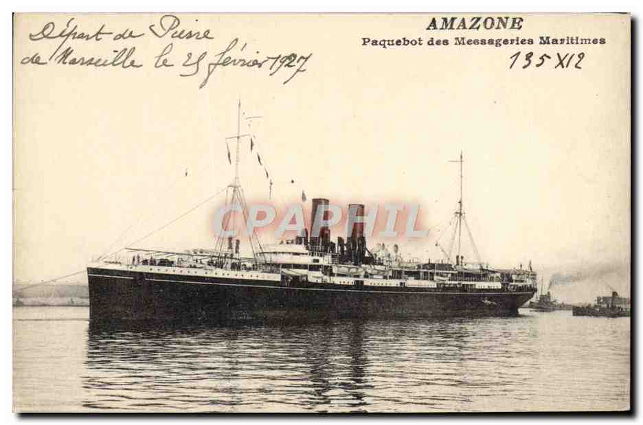 Amazone — Paquebot des Messageries Maritimes — n° 135 XI 12