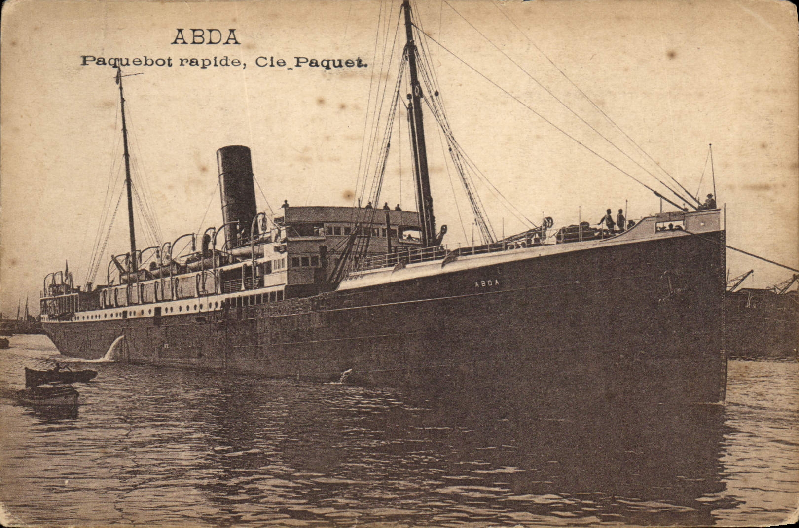 Paquebot ABDA — Cie Paquet — éditeur CPAPHIL