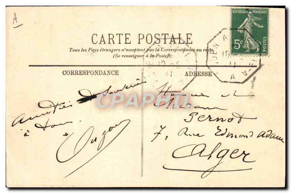 Le Havre — La vista de Aquitaine — LL. n°312 — Reverso