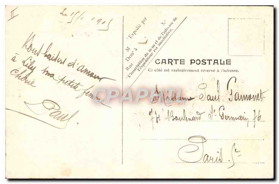 CPA Folklore Maillot de Bains Enfant Un futur loup de mer — Verso