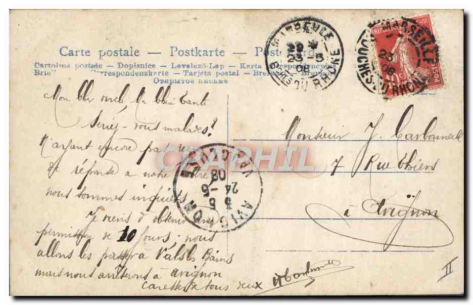 Femme en peignoir à la plage — cabane n°39 — DG 336½ — Achterkant