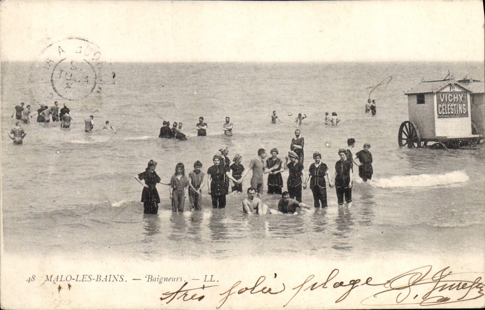 Malo-les-Bains — Baigneurs — LL. — Vichy Célestins