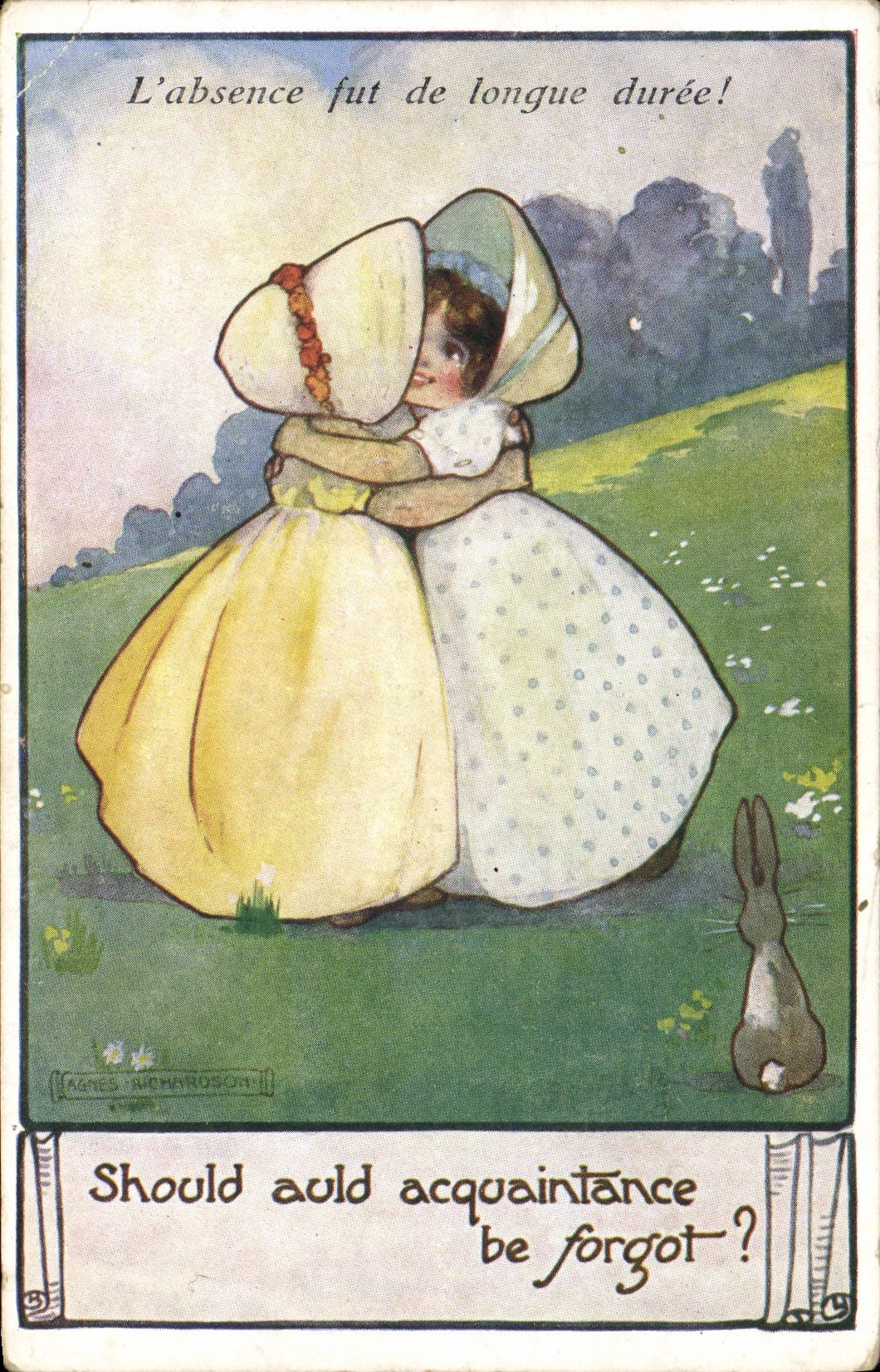 CPA Fantaisie Illustrateur Enfants Agnes Richardson 