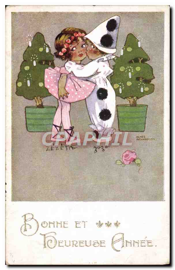 CPA Fantaisie Illustrateur Enfants Pierrot 