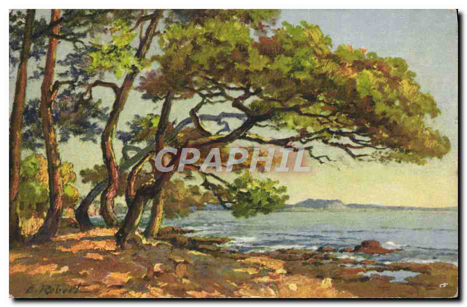 CPA Fantaisie Illustrateur Robert Paysage