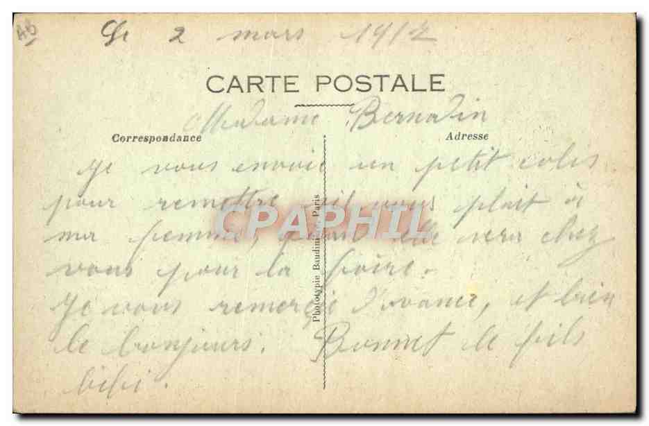 Prigionieri a CHALONS dopo l'attacco del 25 settembre — Visé Paris 117 — Benoist, editore Châlons-sur-Marne — Verso