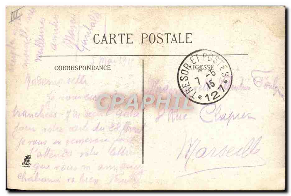 Soldats en train — ILS PASSERONT PAR PARIS MAIS... PAS COMME ILS L'ESPÉRAIENT — éditeur M. Muller, n° 322 — Reverso