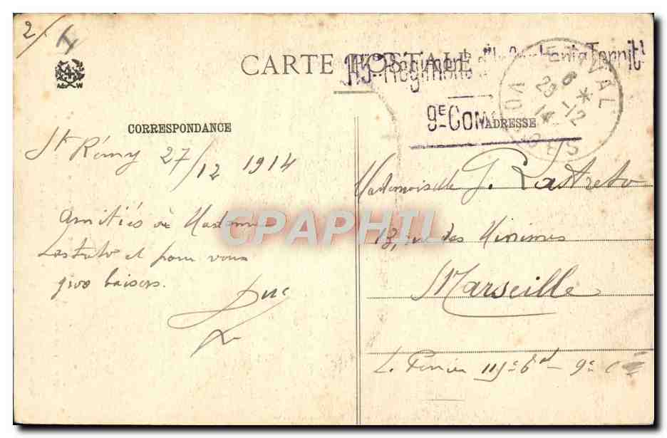 CPA Militaria Pardon Facon de se rendre des soldats allemands en implorant la pitie — Rückseite