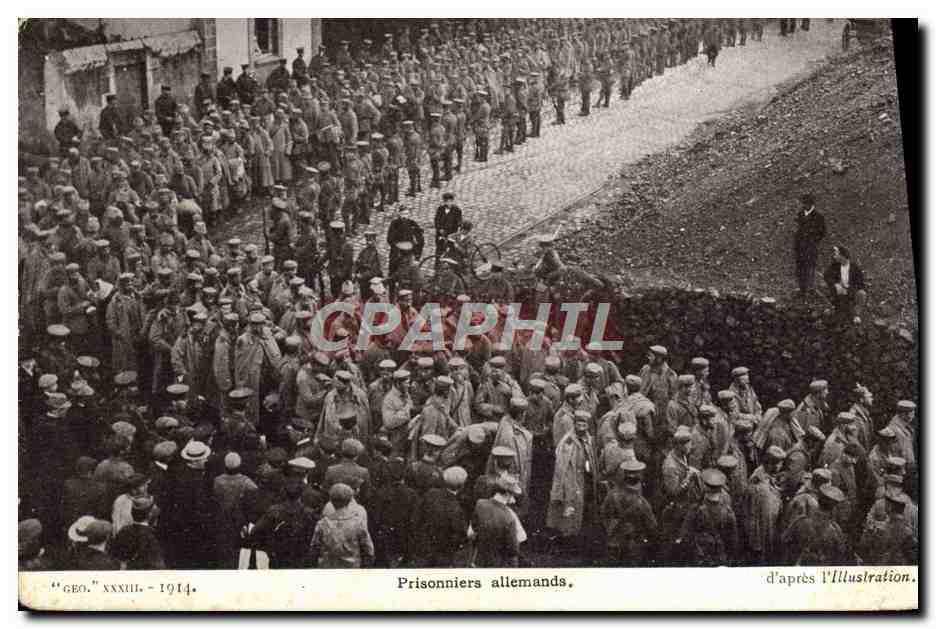CPA Militaria Prisonniers allemands 