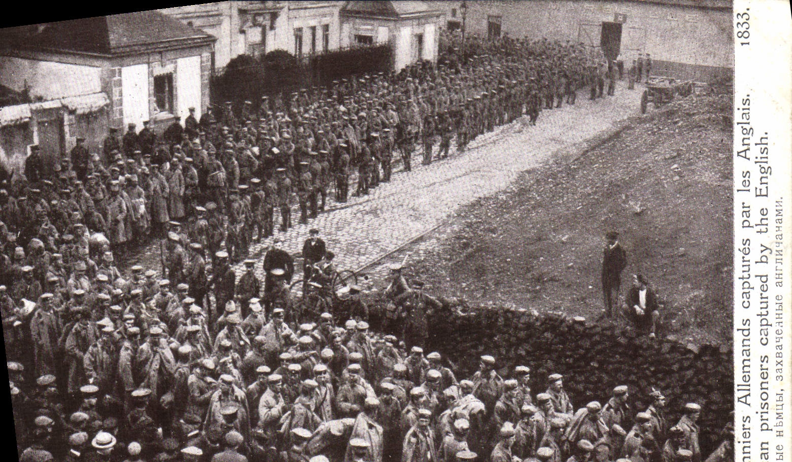 CPA Militaria Prisonniers allemands captures par les anglais 