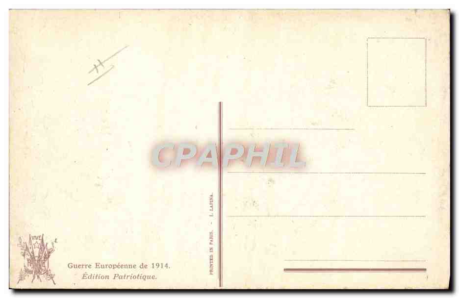 CPA Militaria Prisonniers allemands captures par les anglais  — Rückseite