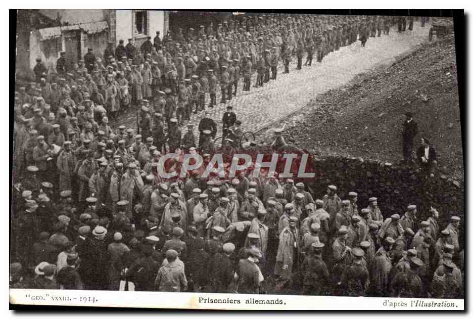 CPA Militaria Prisonniers allemands 