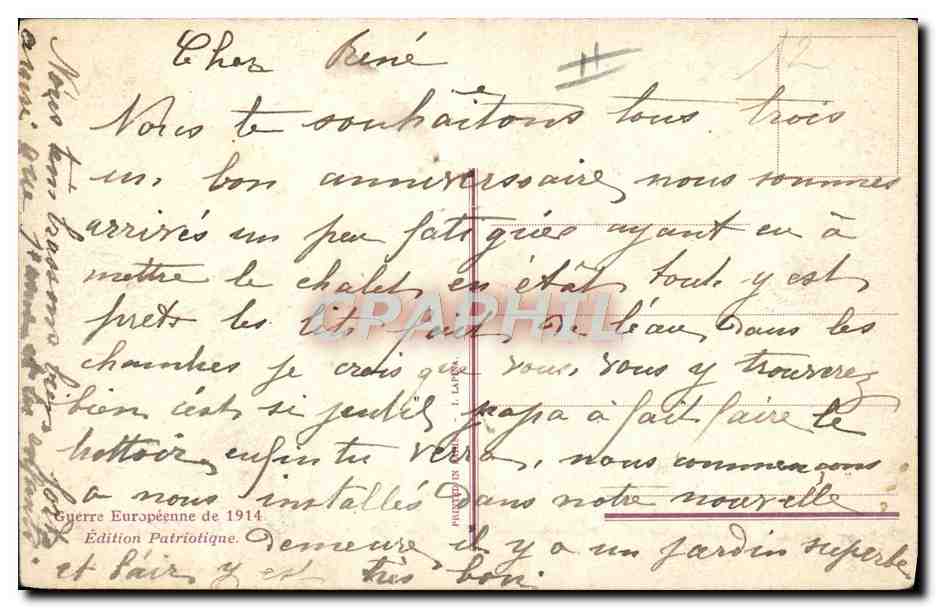 CPA Militaria Prisonniers allemands  — Rückseite