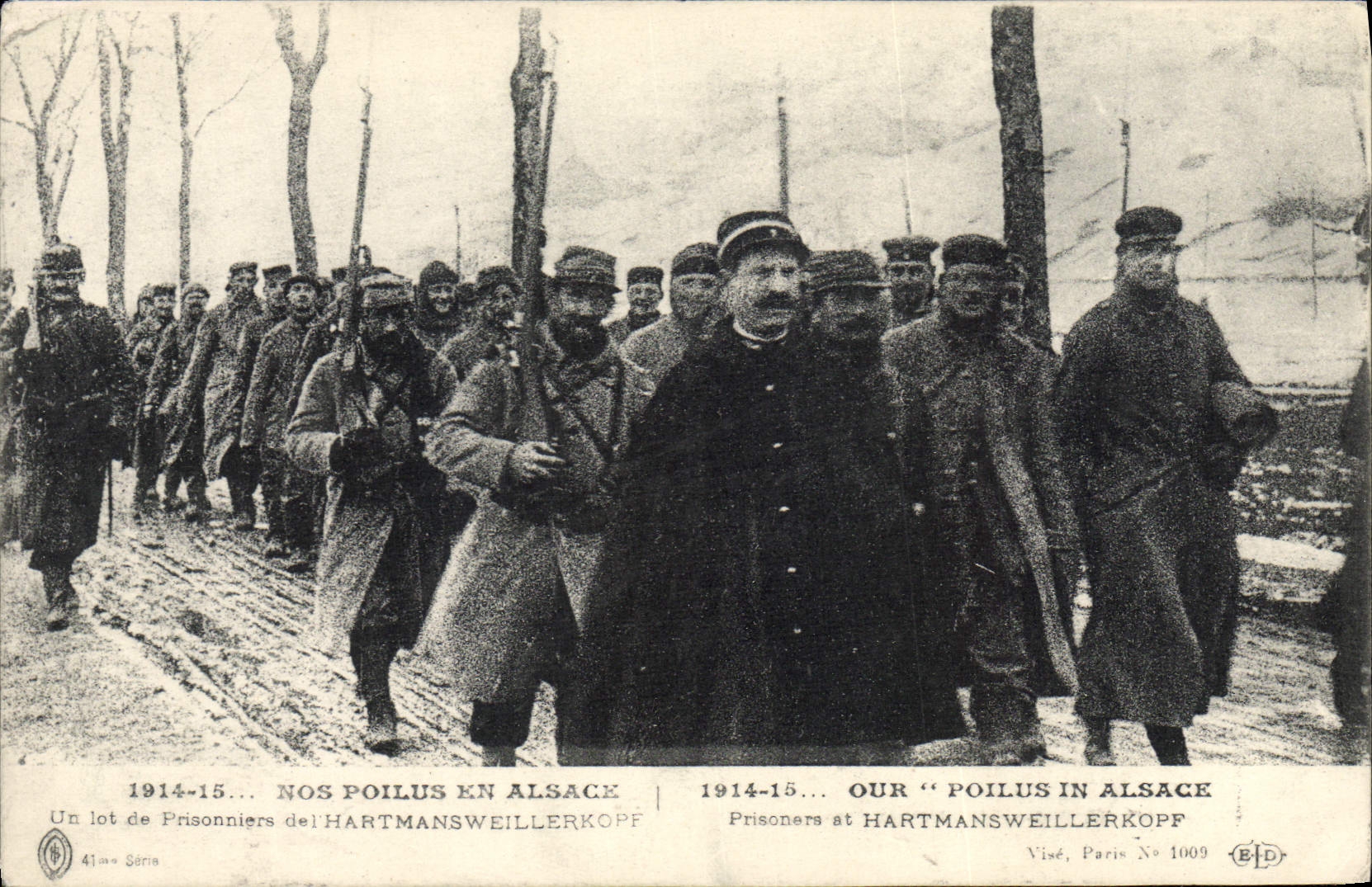 Prisonniers à Hartmansweillerkopf — 1914-15 — Visé, Paris N° 1009