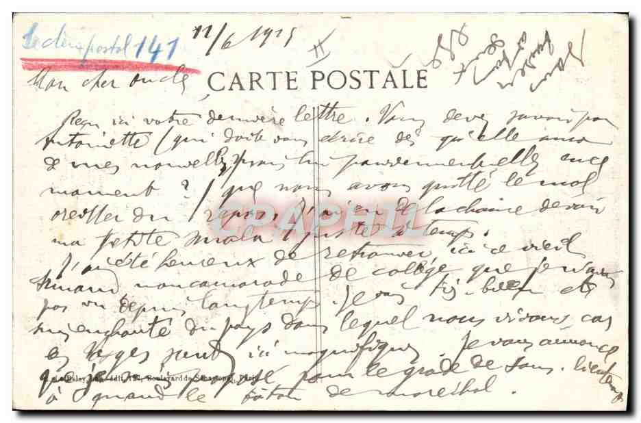 Prisonniers à Hartmansweillerkopf — 1914-15 — Visé, Paris N° 1009 — Reverso