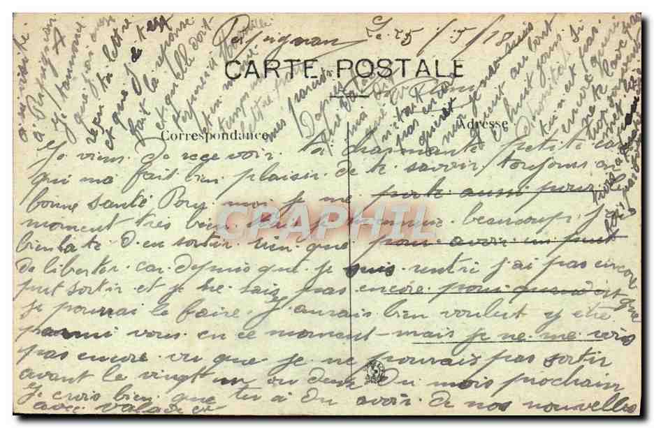CPA Folklore Type de Catalane — Verso