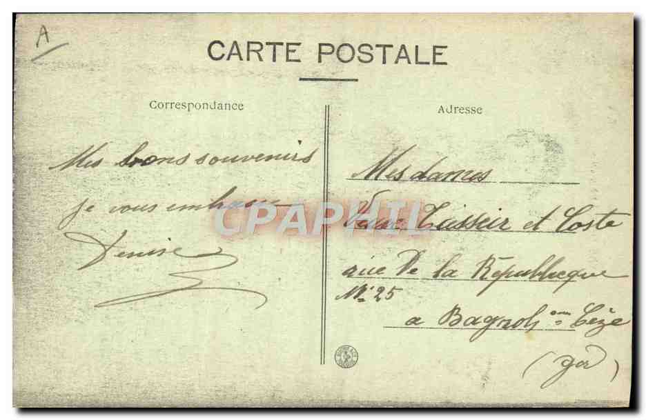 CPA Folklore Type de Catalane — Verso