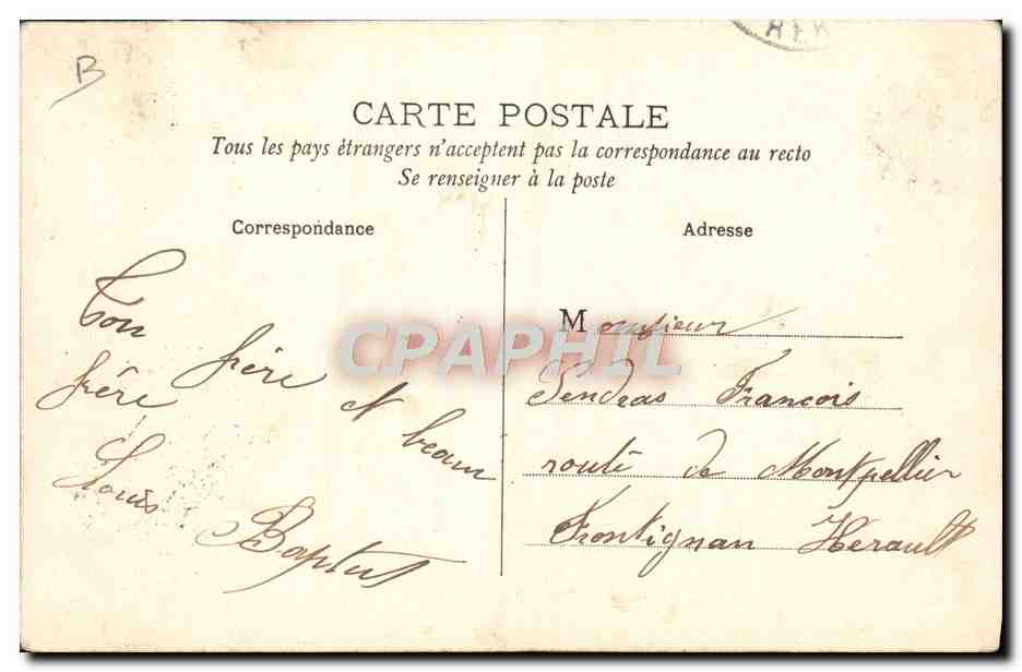 CPA Folklore Groupe de Catalanes — Verso