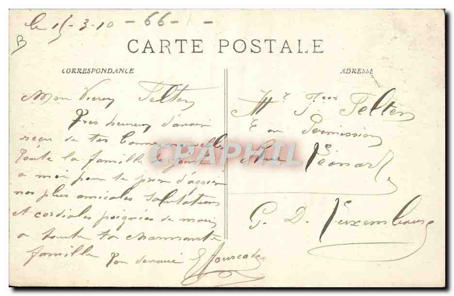 CPA Folklore Groupe de Catalanes La lecture  — Verso