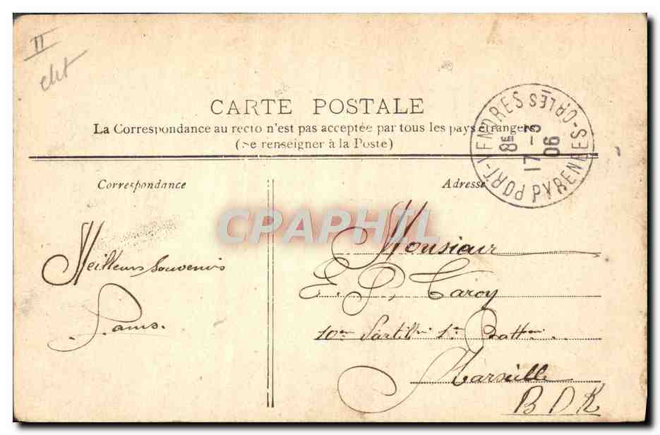 CPA Folklore La belle Catalane  — Rückseite