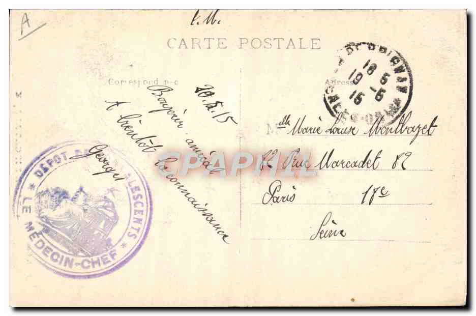 CPA Folklore Type de Catalane — Verso