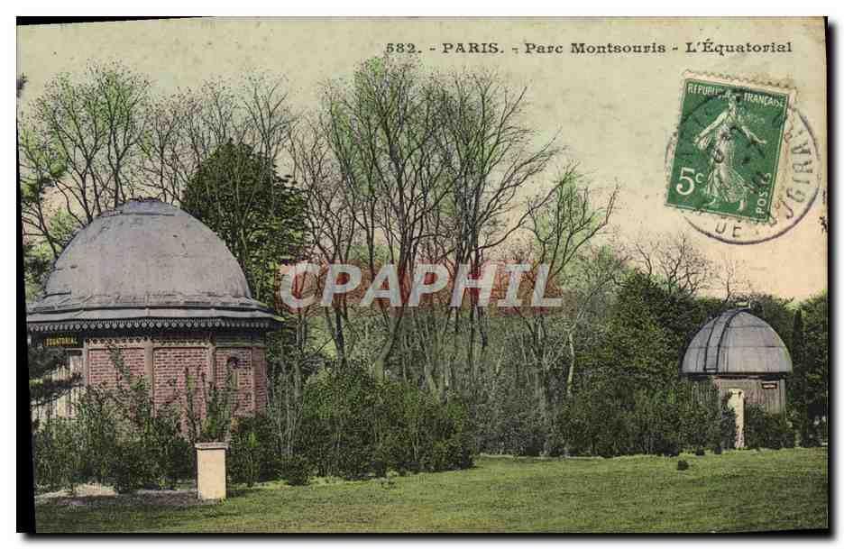 CPA Astronomie Paris Parc Montsouris L'equatorial Observatoire