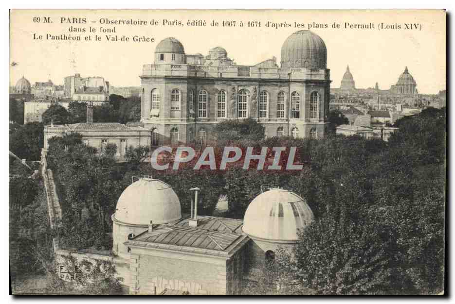 CPA Astronomie Paris Observatoire Le Pantheon et le Val de Grace 
