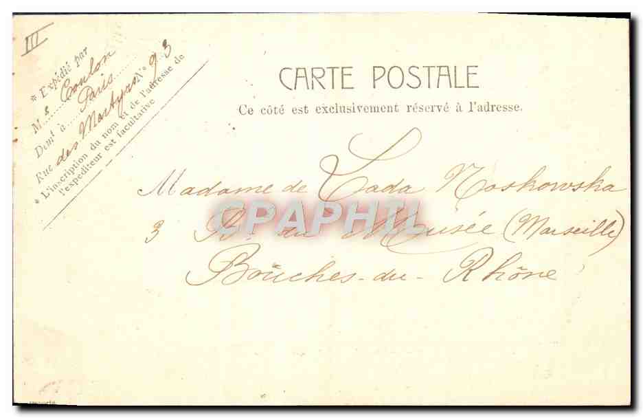 CPA Astronomie Paris L'Observatoire du Parc de Montsouris — Rückseite