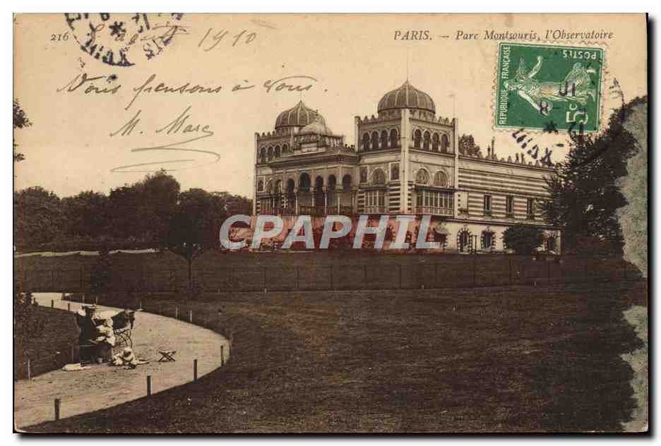 PARIS — Parc Montsouris, L'Observatoire — éditeur inconnu, n° 216