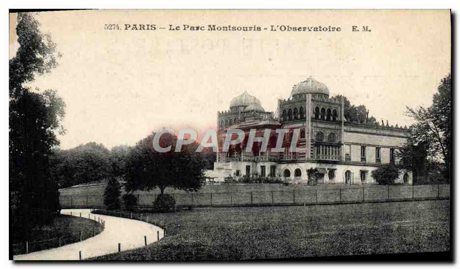 CPA Astronomie Paris Le parc Montsouris L'Observatoire