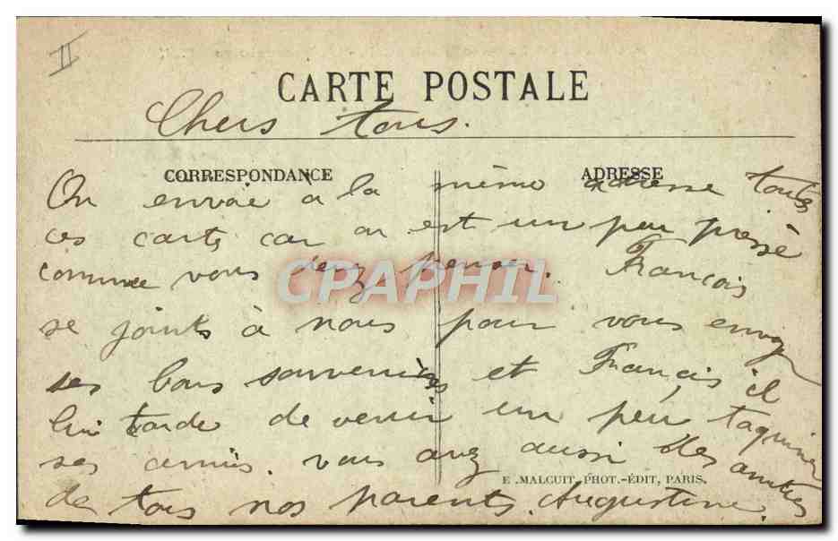 CPA Astronomie Paris Le parc Montsouris L'Observatoire — Rückseite