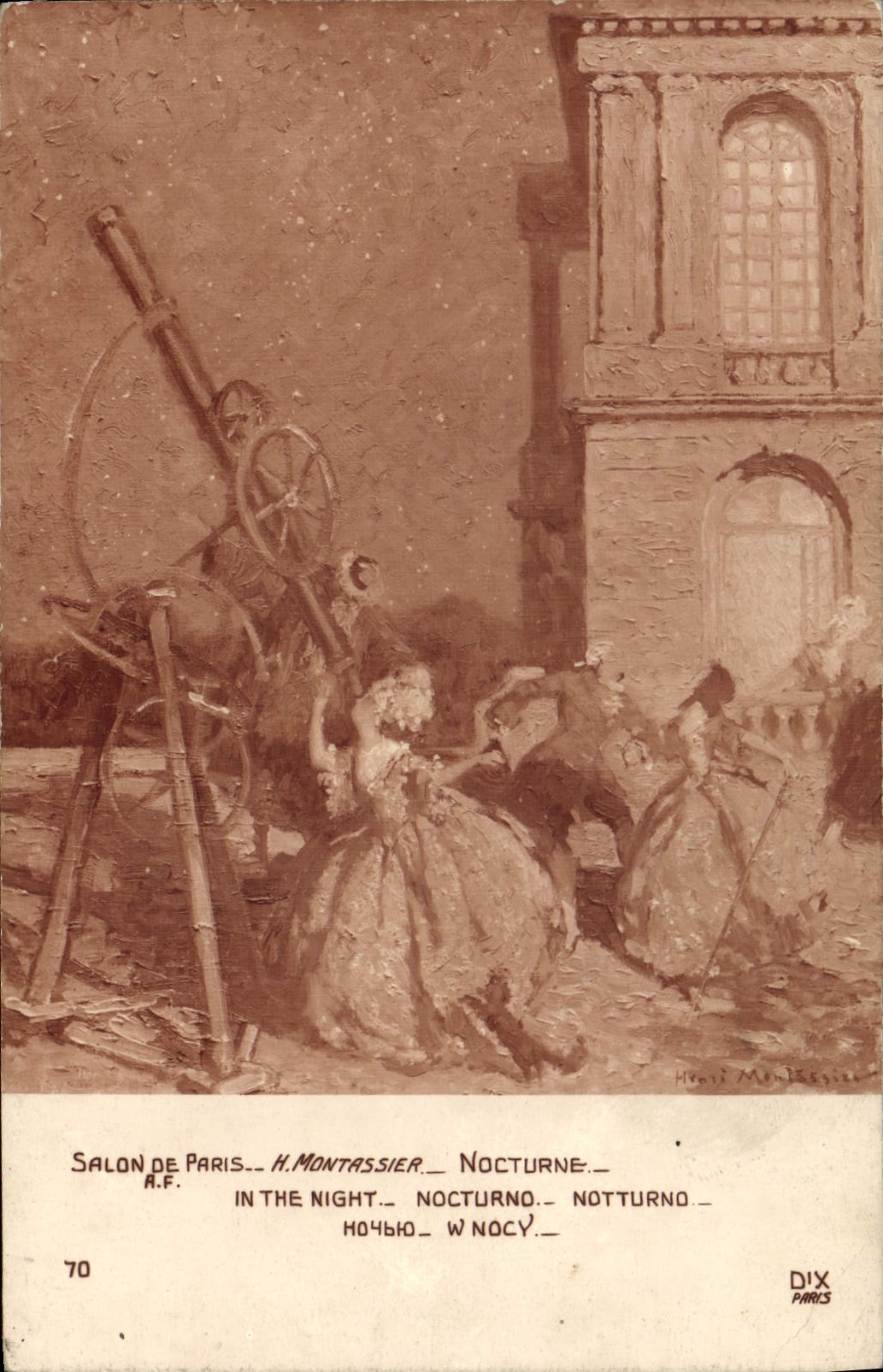 CPA Astronomie Salon de Paris Montassier Nocturne 