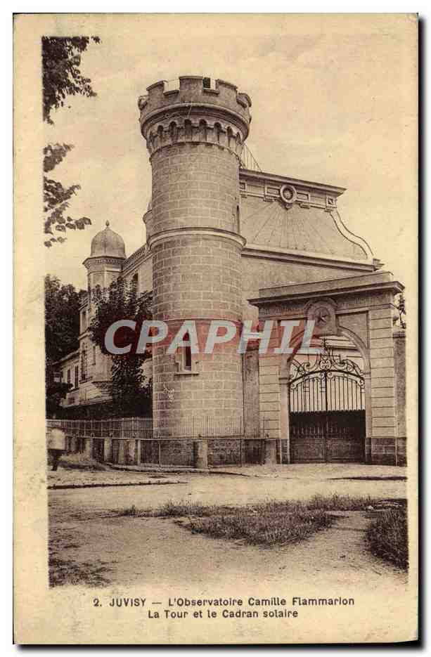 CPA Astronomie Juvisy L'Observatoire Camille Flammarion La tour et le cadran solaire 