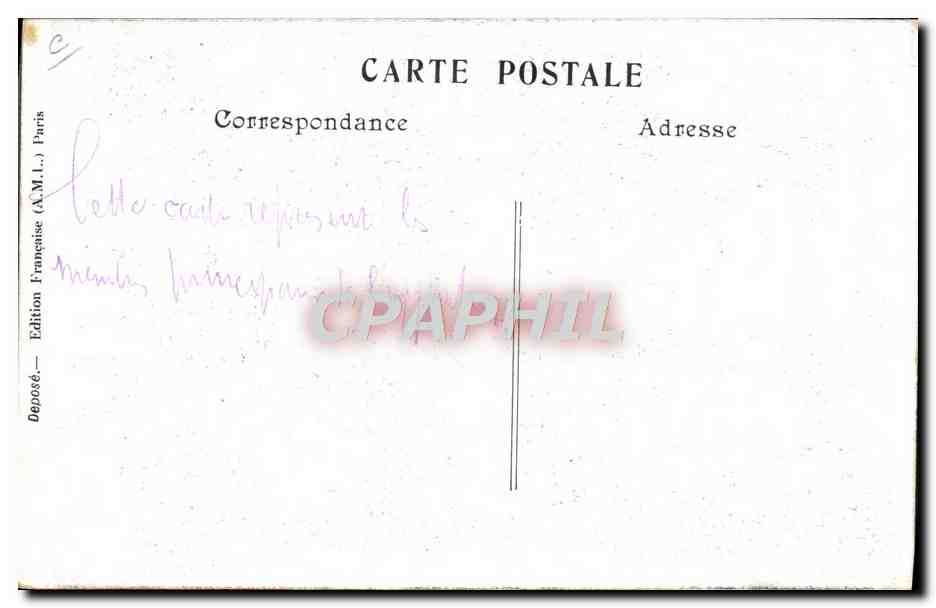 CPA Politique Satirique Concert patriotique Francais La Marseillaise Marcel Habert Deroulede Cuivres — Rückseite