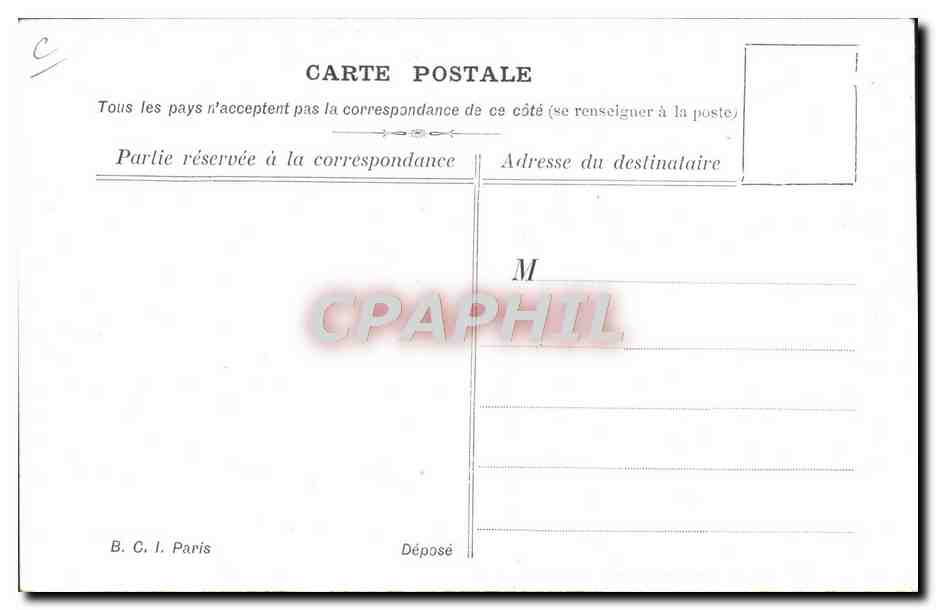 CPA Politique Satirique Don Quichotte a Paris Ane Mule Moulin a vente — Rückseite