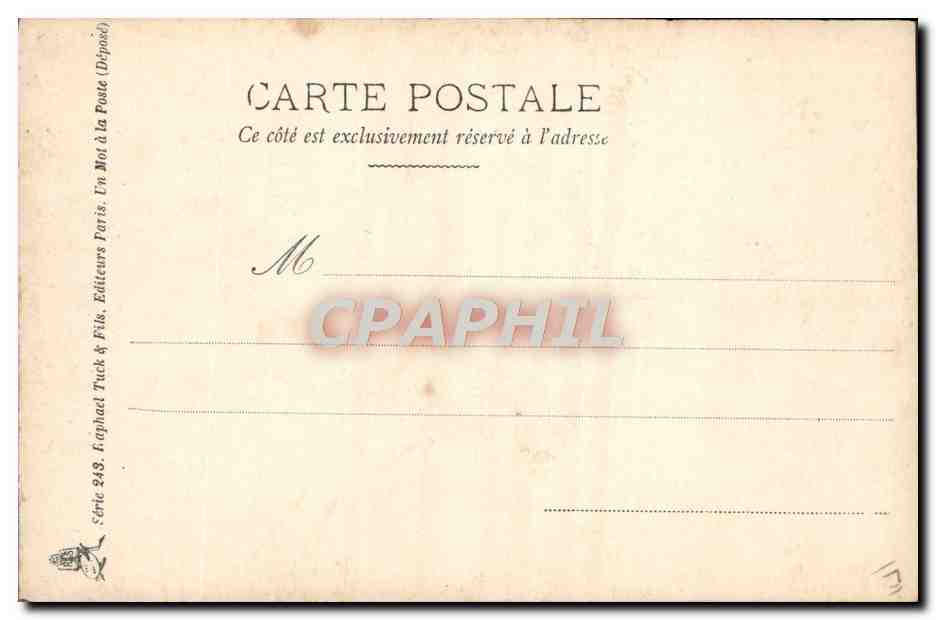CPA Politique Satirique La famille Humbert Frederic Le toutou soumis Chien TOP — Rückseite