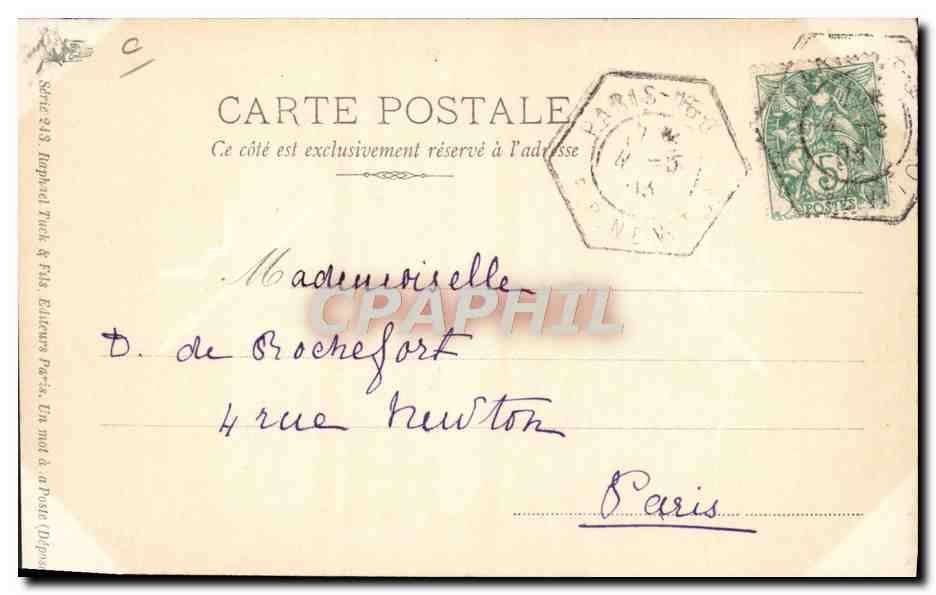 CPA Politique Satirique La famille Humbert Le bateau de l'heritiere  — Rückseite
