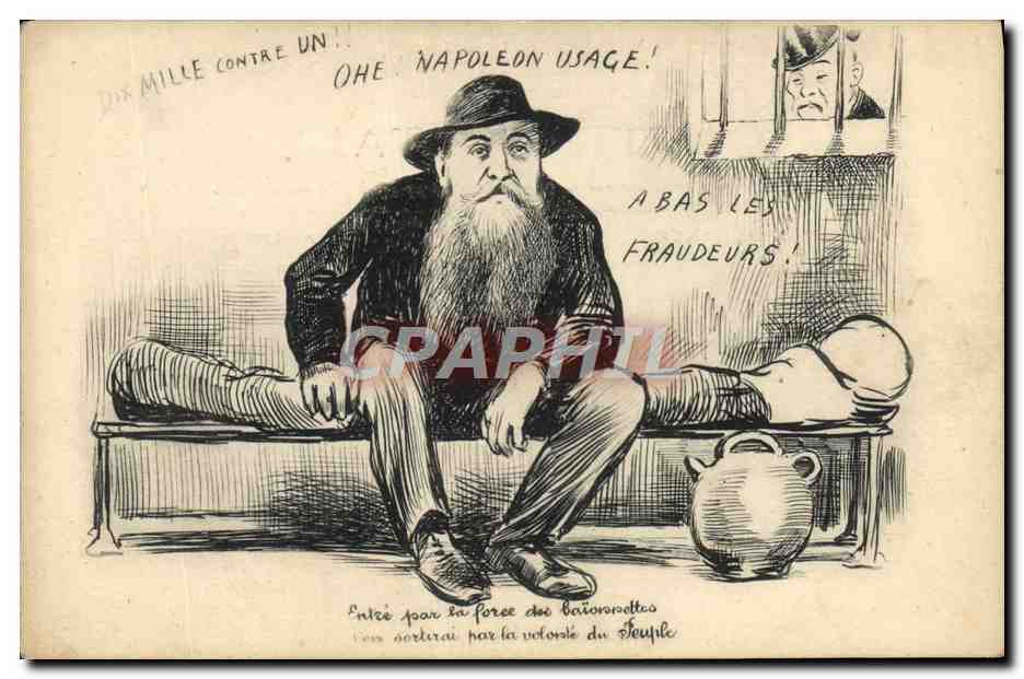 CPA Politique Satirique Napoleon