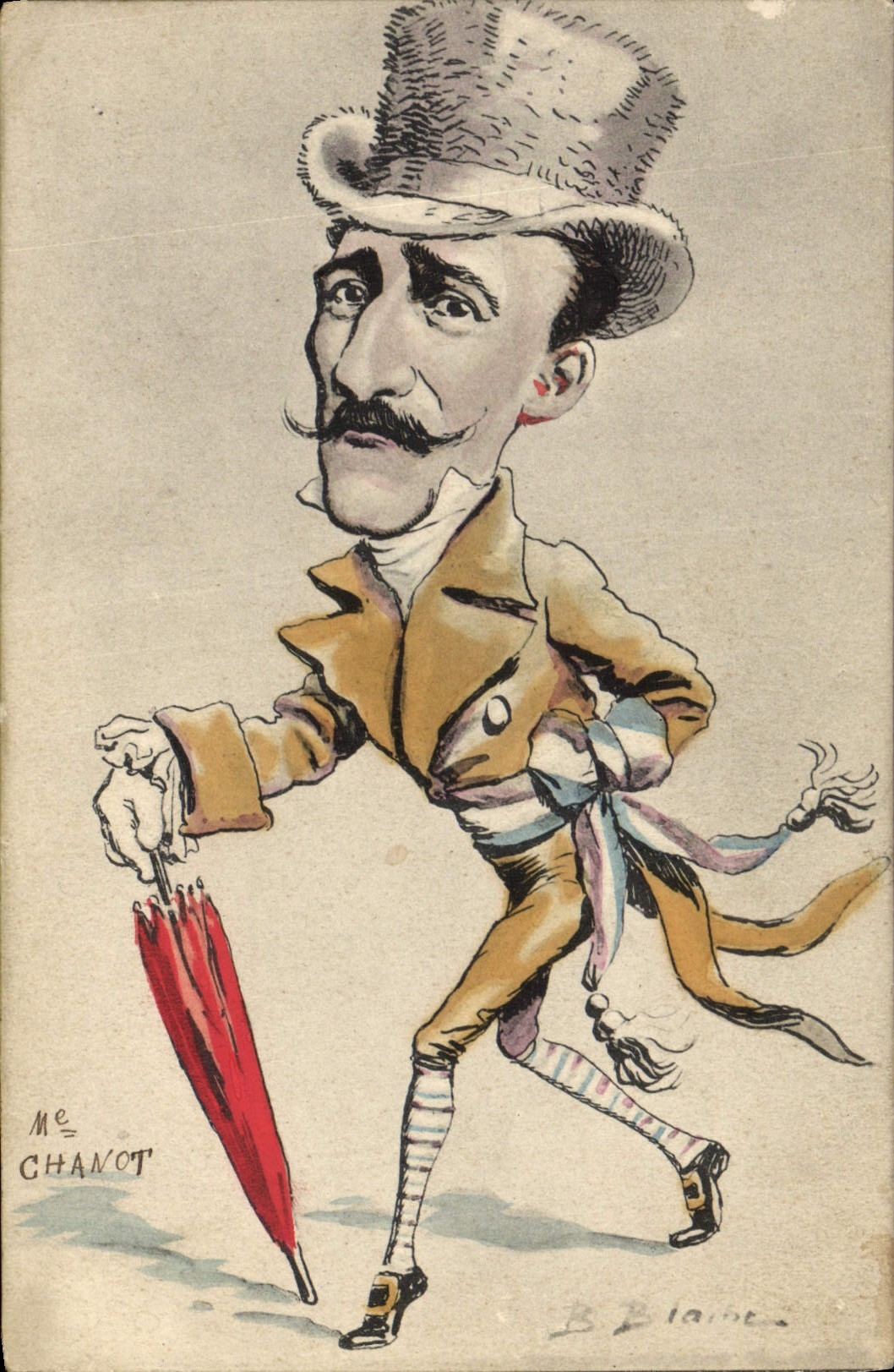 CPA Politique Satirique Chanot