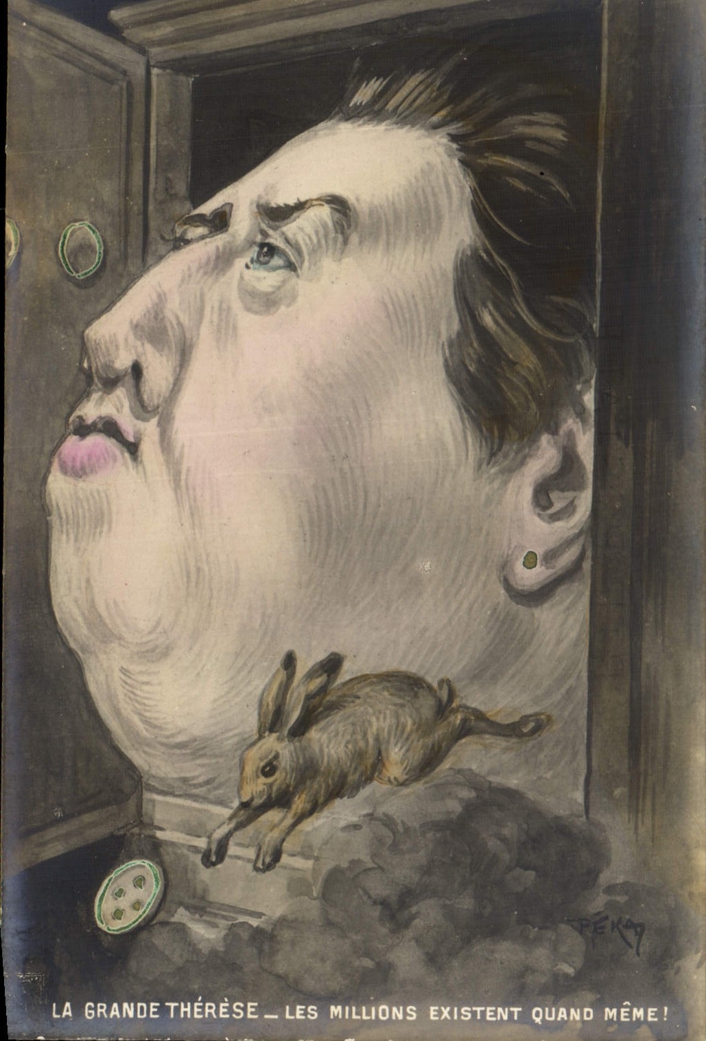 La Grande Thérèse — Les millions existent quand même! — P. K. (P. K. / P. K. 7) — Série 248, Éd. Tuck & Fils