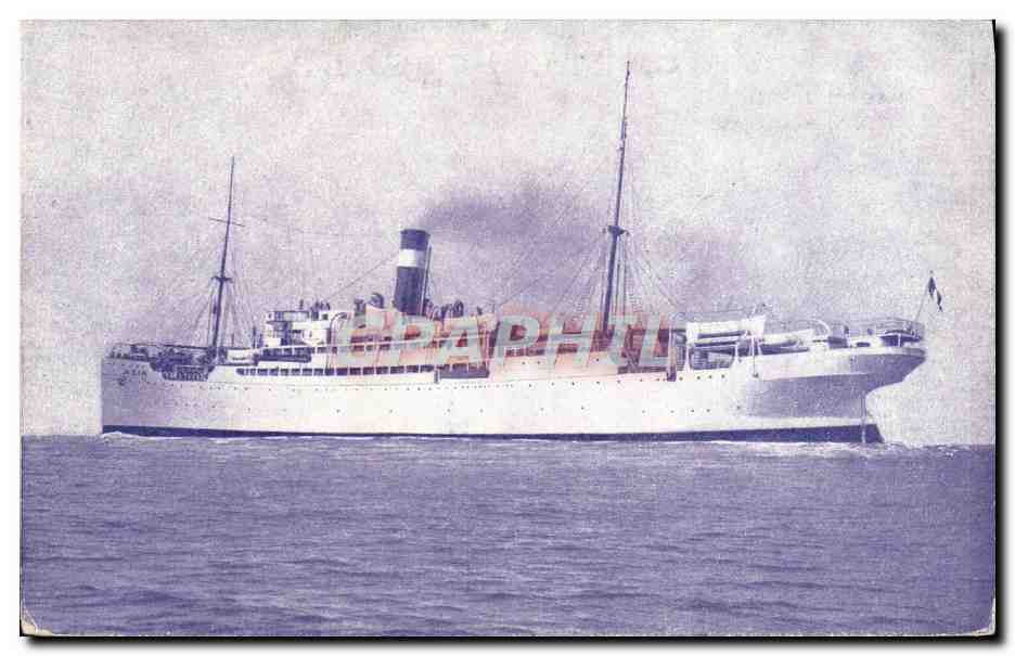 CPA Bateau Paquebot Fabre Line SS Asia