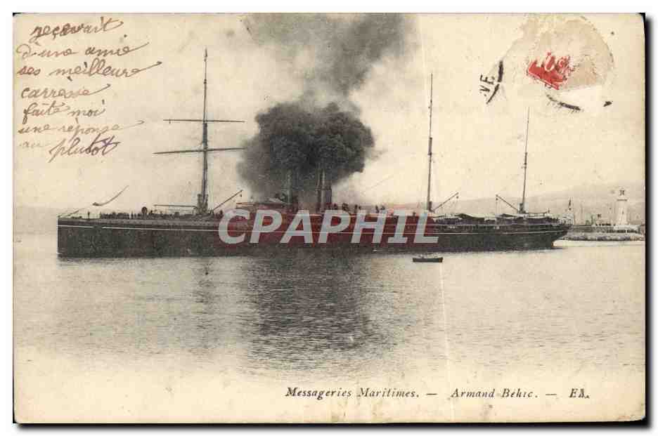 Stoomboot — Messageries Maritimes — Armand Behic — EA.