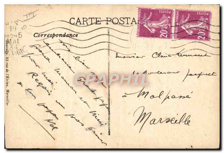CPA Bateau Paquebot Russe Aphon Russie Russia — Verso